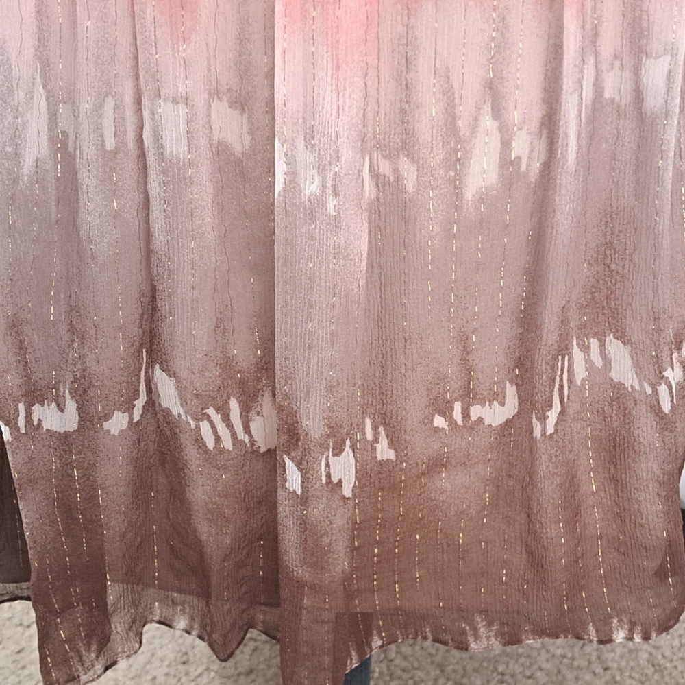 BCBGMAXAZRIA Silk Ombre Dress Size M - Picture 8 of 16